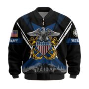 Premium US Veterans Bomber Jacket BPHN130811, Gifts For US Veterans, Gifts On Father's Day, Veterans Day. - Image 12