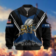 Premium US Veterans Bomber Jacket BPHN130811, Gifts For US Veterans, Gifts On Father's Day, Veterans Day. - Image 15
