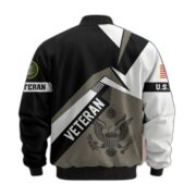 Premium US Veterans Bomber Jacket BPHN030912, Gifts For US Veterans, Gifts On Father's Day, Veterans Day. - Image 4