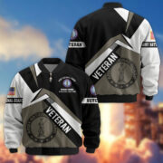Premium US Veterans Bomber Jacket BPHN030912, Gifts For US Veterans, Gifts On Father's Day, Veterans Day. - Image 8