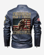 Premium Personalized US Army Veteran Leather Jacket VPVC702292, Gifts For Army Veteran, Gifts On Father's Day, Veterans Day. - Image 2