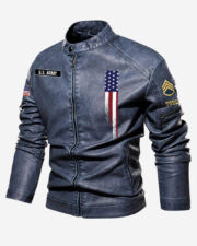 Premium Personalized US Army Veteran Leather Jacket VPVC702292, Gifts For Army Veteran, Gifts On Father's Day, Veterans Day. - Image 3