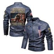 Premium Personalized US Army Veteran Leather Jacket VPVC702292, Gifts For Army Veteran, Gifts On Father's Day, Veterans Day.