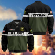 Premium US Veterans Bomber Jacket CPVC180901, Gifts For US Veterans, Gifts On Father's Day, Veterans Day. - Image 4