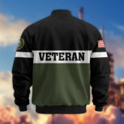 Premium US Veterans Bomber Jacket CPVC180901, Gifts For US Veterans, Gifts On Father's Day, Veterans Day. - Image 3