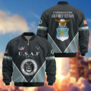 Premium US Veterans Bomber Jacket ATTN090922, Gifts For US Veterans, Gifts On Father's Day, Veterans Day. - Image 23
