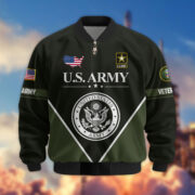 Premium US Veterans Bomber Jacket ATTN090922, Gifts For US Veterans, Gifts On Father's Day, Veterans Day. - Image 6