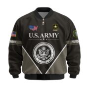 Premium US Veterans Bomber Jacket ATTN090922, Gifts For US Veterans, Gifts On Father's Day, Veterans Day. - Image 3