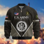 Premium US Veterans Bomber Jacket ATTN090922, Gifts For US Veterans, Gifts On Father's Day, Veterans Day. - Image 3