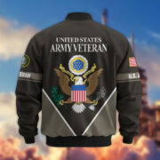 Premium US Veterans Bomber Jacket ATTN090922, Gifts For US Veterans, Gifts On Father's Day, Veterans Day. - Image 4