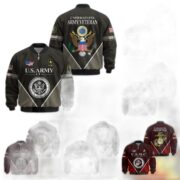 Premium US Veterans Bomber Jacket ATTN090922, Gifts For US Veterans, Gifts On Father's Day, Veterans Day.