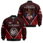 Premium US Veterans Bomber Jacket ATTN090922, Gifts For US Veterans, Gifts On Father's Day, Veterans Day. - Image 35