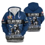 Premium US Veterans Zip Hoodie BPHN170911, Gifts For US Veterans, Gifts On Father's Day, Veterans Day. - Image 28