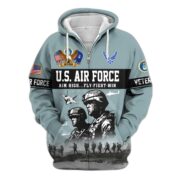 Premium US Veterans Zip Hoodie BPHN170911, Gifts For US Veterans, Gifts On Father's Day, Veterans Day. - Image 23
