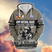 Premium US Veterans Zip Hoodie BPHN170911, Gifts For US Veterans, Gifts On Father's Day, Veterans Day. - Image 8