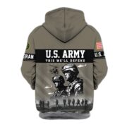 Premium US Veterans Zip Hoodie BPHN170911, Gifts For US Veterans, Gifts On Father's Day, Veterans Day. - Image 3
