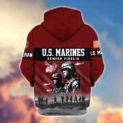 Premium US Veterans Zip Hoodie BPHN170911, Gifts For US Veterans, Gifts On Father's Day, Veterans Day. - Image 18