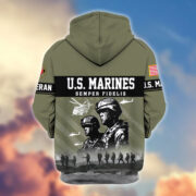 Premium US Veterans Zip Hoodie BPHN170911, Gifts For US Veterans, Gifts On Father's Day, Veterans Day. - Image 21
