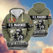 Premium US Veterans Zip Hoodie BPHN170911, Gifts For US Veterans, Gifts On Father's Day, Veterans Day. - Image 22