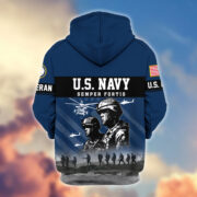 Premium US Veterans Zip Hoodie BPHN170911, Gifts For US Veterans, Gifts On Father's Day, Veterans Day. - Image 12