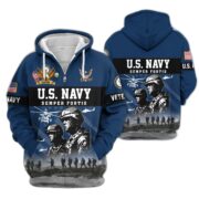 Premium US Veterans Zip Hoodie BPHN170911, Gifts For US Veterans, Gifts On Father's Day, Veterans Day. - Image 13