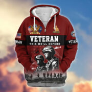 Premium US Veterans Zip Hoodie BPHN170911, Gifts For US Veterans, Gifts On Father's Day, Veterans Day. - Image 35