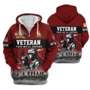Premium US Veterans Zip Hoodie BPHN170911, Gifts For US Veterans, Gifts On Father's Day, Veterans Day. - Image 37