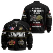 Premium US Veterans Bomber Jacket BPHN220912, Gifts For US Veterans, Gifts On Father's Day, Veterans Day. - Image 14