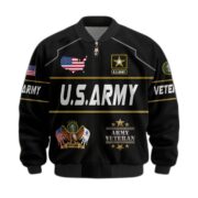 Premium US Veterans Bomber Jacket BPHN220912, Gifts For US Veterans, Gifts On Father's Day, Veterans Day. - Image 3