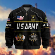 Premium US Veterans Bomber Jacket BPHN220912, Gifts For US Veterans, Gifts On Father's Day, Veterans Day. - Image 3