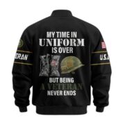 Premium US Veterans Bomber Jacket BPHN220912, Gifts For US Veterans, Gifts On Father's Day, Veterans Day. - Image 4