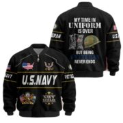 Premium US Veterans Bomber Jacket BPHN220912, Gifts For US Veterans, Gifts On Father's Day, Veterans Day. - Image 8