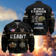 Premium US Veterans Bomber Jacket BPHN220912, Gifts For US Veterans, Gifts On Father's Day, Veterans Day. - Image 8