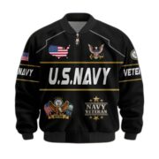 Premium US Veterans Bomber Jacket BPHN220912, Gifts For US Veterans, Gifts On Father's Day, Veterans Day. - Image 9