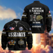 Premium US Veterans Bomber Jacket BPHN220912, Gifts For US Veterans, Gifts On Father's Day, Veterans Day. - Image 11