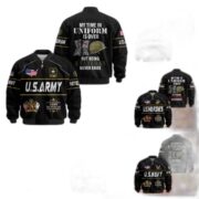 Premium US Veterans Bomber Jacket BPHN220912, Gifts For US Veterans, Gifts On Father's Day, Veterans Day.