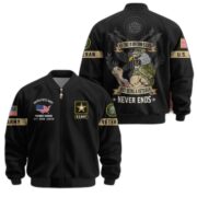 Premium US Veterans Bomber Jacket BPHN190812, Gifts For US Veterans, Gifts On Father's Day, Veterans Day. - Image 2