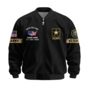 Premium US Veterans Bomber Jacket BPHN190812, Gifts For US Veterans, Gifts On Father's Day, Veterans Day. - Image 3