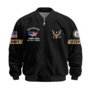 Premium US Veterans Bomber Jacket BPHN190812, Gifts For US Veterans, Gifts On Father's Day, Veterans Day. - Image 9