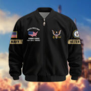 Premium US Veterans Bomber Jacket BPHN190812, Gifts For US Veterans, Gifts On Father's Day, Veterans Day. - Image 9