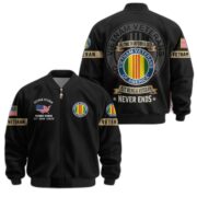 Premium US Veterans Bomber Jacket BPHN190812, Gifts For US Veterans, Gifts On Father's Day, Veterans Day. - Image 29