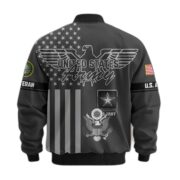 Premium US Veterans Bomber Jacket ATTN100921, Gifts For US Veterans, Gifts On Father's Day, Veterans Day. - Image 4