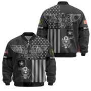Premium US Veterans Bomber Jacket ATTN100921, Gifts For US Veterans, Gifts On Father's Day, Veterans Day. - Image 2