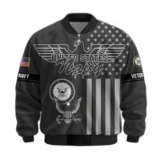 Premium US Veterans Bomber Jacket ATTN100921, Gifts For US Veterans, Gifts On Father's Day, Veterans Day. - Image 9
