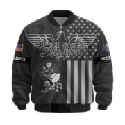 Premium US Veterans Bomber Jacket ATTN100921, Gifts For US Veterans, Gifts On Father's Day, Veterans Day. - Image 12