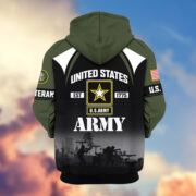 Premium US Veterans Zip Hoodie ATTN270822, Gifts For US Veterans, Gifts On Father's Day, Veterans Day. - Image 7
