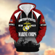 Premium US Veterans Zip Hoodie ATTN270822, Gifts For US Veterans, Gifts On Father's Day, Veterans Day. - Image 18