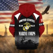 Premium US Veterans Zip Hoodie ATTN270822, Gifts For US Veterans, Gifts On Father's Day, Veterans Day. - Image 19