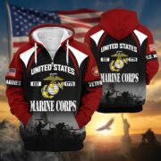 Premium US Veterans Zip Hoodie ATTN270822, Gifts For US Veterans, Gifts On Father's Day, Veterans Day. - Image 17