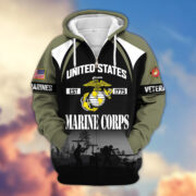 Premium US Veterans Zip Hoodie ATTN270822, Gifts For US Veterans, Gifts On Father's Day, Veterans Day. - Image 21